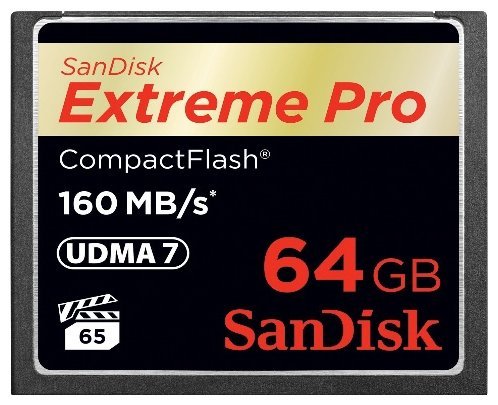 Карта памяти SanDisk CompactFlash Extreme Pro (160/150MB/s) 64GB фото