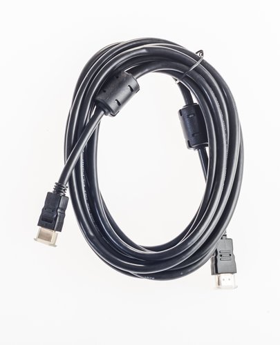 Кабель Prolike HDMI вер.1,4 19М-19М позол. конт., ферритовые кольца, 5 м, черный фото