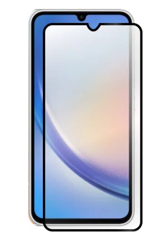 Защитное стекло для Samsung Galaxy A34 Full Glue черный, BoraSco фото