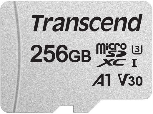 Карта памяти Transcend microSDXC 300S Class 10 UHS-I U3 (95/40 Mb/s) 256GB + ADP фото
