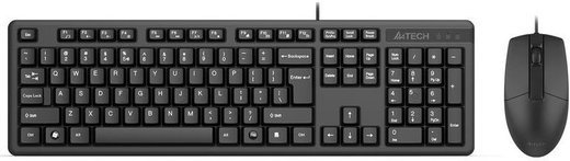 Клавиатура + мышь A4Tech KK-3330, черный фото