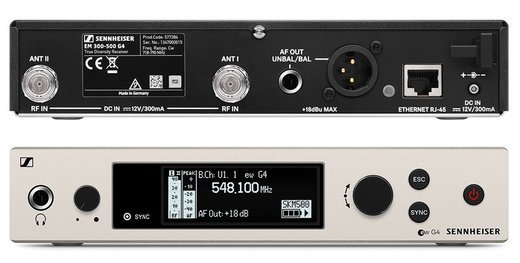 Радиосистема Sennheiser EM 300-500 G4-GW приёмник полурэковый фото