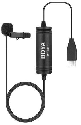 Микрофон петличный Boya BY-DM2 цифровой для Андроид устройств с разъёмом USB тип C, 30 Гц-20 кГц, 78 дБ, 4 м фото