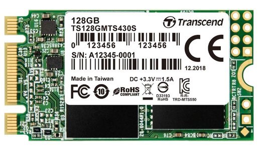 Жесткий диск SSD M.2 Transcend 128Gb (TS128GMTS430S) фото