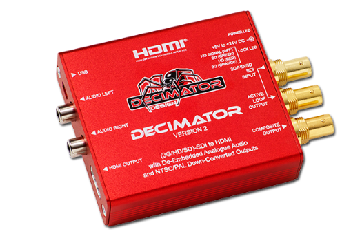 Конвентер Decimator 2: 3G/HD/SD-SDI to HDMI with De-Embedded Analogue Audio фото