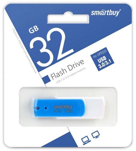 Флеш-накопитель Smartbuy Diamond USB 3.0 32GB, синий фото
