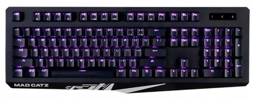 Игровая клавиатура Mad Catz S.T.R.I.K.E. 4 чёрная (Cherry Red Switch, RGB подсветка, аллюминиевая рама, USB) фото