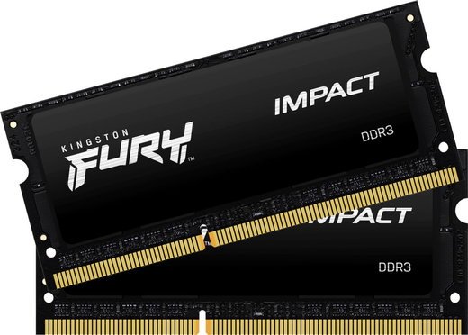 Память оперативная DDR3L SO-DIMM 8Gb (2x4Gb) Kingston Fury Impact 1866MHz CL11 (KF318LS11IBK2/8) фото