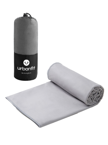 Полотенце спортивное охлаждающее Urbanfit, 50х100, микрофибра, серый фото