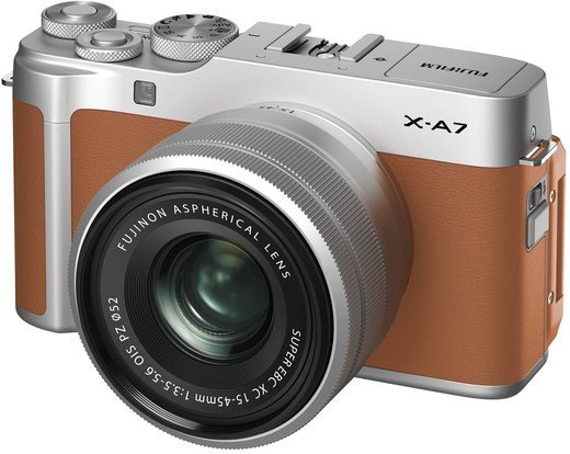 Фотоаппарат Fujifilm X-A7 kit XC15-45mm F3.5-5.6 коричневый фото