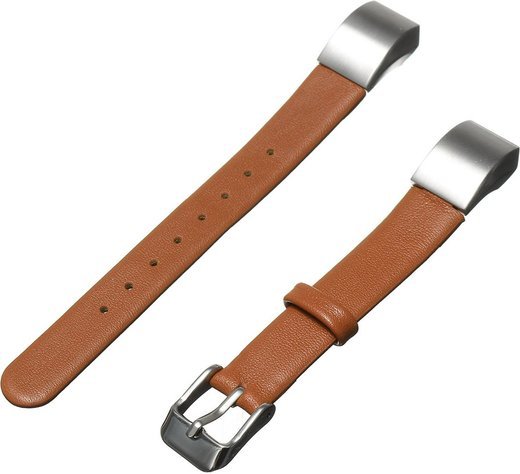 Запасной ремешок для смарт-часов Fitbit Alta из искусственной кожи, коричневый фото