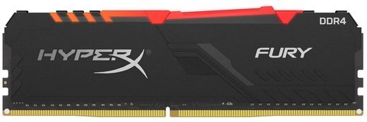 Память оперативная DDR4 8Gb Kingston HyperX Fury RGB 3733MHz CL19 (HX437C19FB3A/8) фото