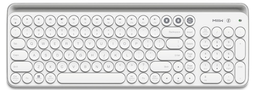 Клавиатура MIIIW Bluetooth беспроводная белая (ENG) фото