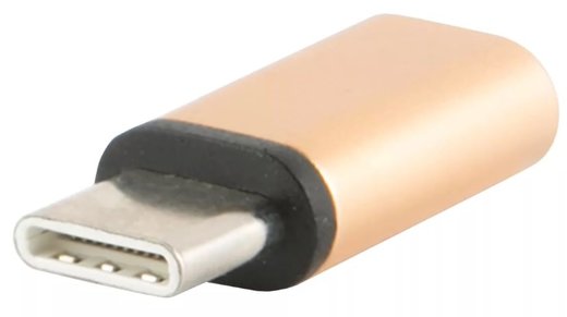 Адаптер-переходник Red Line Micro USB - Type-C золотой фото