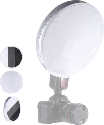 Рассеиватель 31см с белым - серым - черным цветом для Canon Nikon Sigma Yongnuo Godox Andoer Neewer Vivitar Speedlight фото