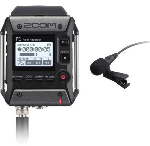 Рекордер Zoom F1-LP с петличным микрофоном фото