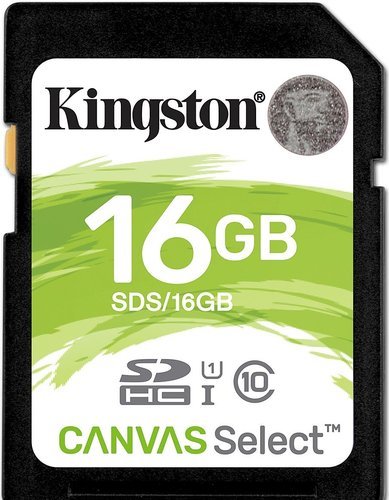 Карта памяти Kingston SDHC Canvas Select Class10 UHS-I U1 (80/10MB/s) 16GB фото