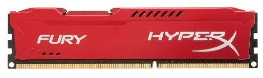 Память оперативная Kingston DDR3 4GB 1866MHz DDR3 CL10 DIMM HyperX FURY красная фото