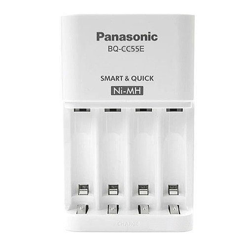 Зарядное устройство Panasonic Smart & Quick (BQ-CC55E) для 2 или 4 аккумуляторов типа АА/ААА Ni-MH фото