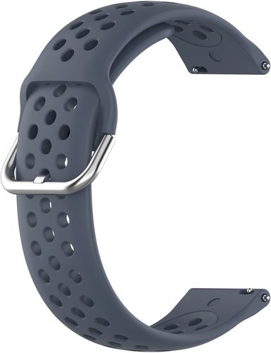 Спортивный силиконовый ремешок Bakeey 22 мм для часов Samsung Galaxy Watch 3 (41 и 45 мм), Amazfit GTS, серый фото