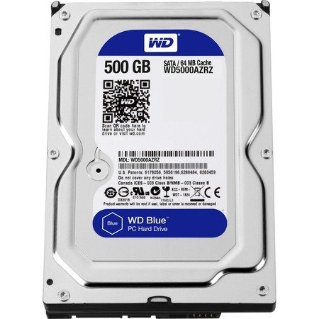 Жесткий диск HDD 3.5" WD Blue 500Gb (WD5000AZRZ) фото