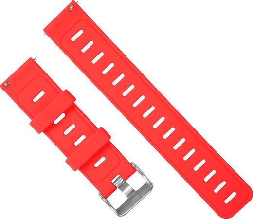 Силиконовый ремешок Bakeey 20 мм для умных часов Huami Amazfit, красный фото