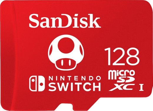 Карта памяти SanDisk microSDXC Nintendo Switch Class 10 UHS-I U3 (100/90MB/s) 128GB фото