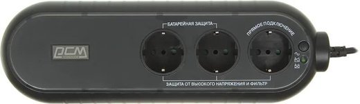 ИБП Powercom WOW-300 165Вт 300ВА, черный фото