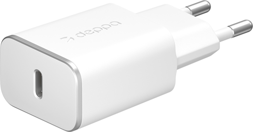 СЗУ адаптер USB Type-C + USB A, QC 3.0, Power Delivery, 18Вт, белый, Deppa фото