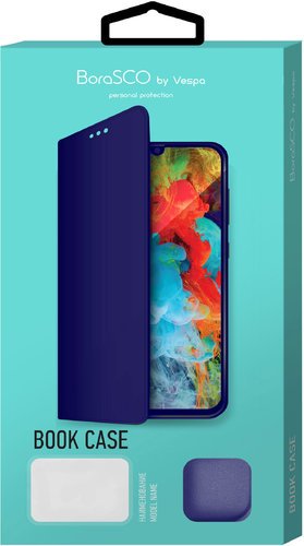 Чехол-книжка для Xiaomi Mi Note 10 Lite, синий, Borasco фото