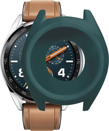 Силиконовый чехол для Huawei Watch GT/GT Active, армейский зеленый фото