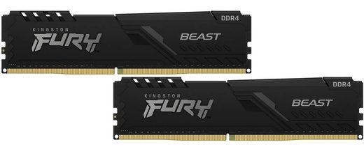Память оперативная DDR4 32Gb (2x16Gb) Kingston Fury Beast 3733MHz (KF437C19BB1K2/32) фото