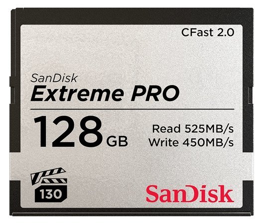 Карта памяти SanDisk CompactFlash Extreme Pro CFAST 2.0 (525/450MB/s) 128GB фото