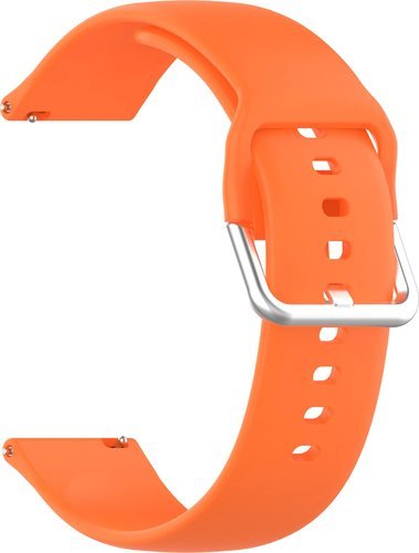 Мягкий силиконовый ремешок Bakeey для умных часов Samsung Galaxy Watch 3/ Haylou Solar LS0/ Amazfit GTR 22 мм, S, оранжевый фото