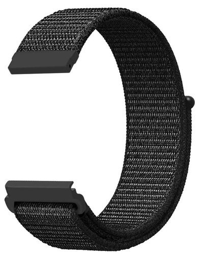 Нейлоновый ремешок для умных часов Amazfit GTS, 20 мм, черный фото