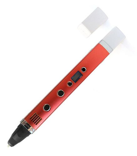 3D ручка Myriwell-3 RP100С с LCD-дисплеем, красный металлик фото