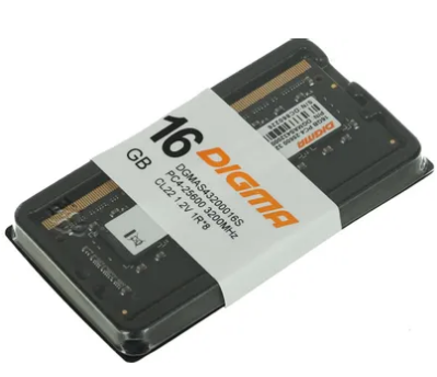 Память оперативная DDR4 16Gb SO-DIMM Digma 3200MHz (DGMAS43200MHz016D) фото