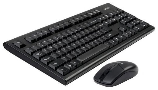 Беспроводной комплект A4Tech 3100N (Клавиатура+мышь), черный фото