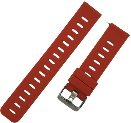 Ремешок силиконовый 20мм для Amazfit GTR42мм/ GTS/ Bip/ Bip Lite, красный фото