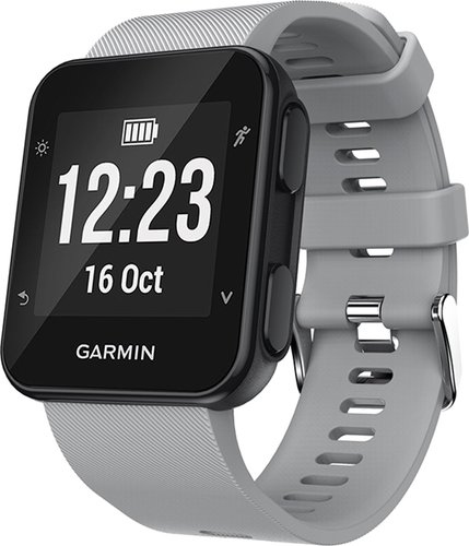 Силиконовый ремешок для часов Garmin Forerunner 35, серый фото