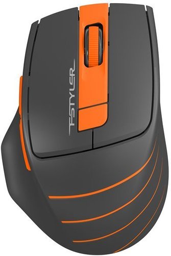 Беспроводная мышь A4Tech Fstyler FG30, серый/оранжевый фото
