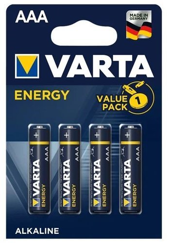 Батарейка щелочная Varta LR03 (AAA) Energy 1.5В блистер 4шт (4103 213 414) фото