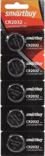 Литиевый элемент питания Smartbuy CR2032/5B (100/4000) (SBBL-2032-5B) 5шт фото