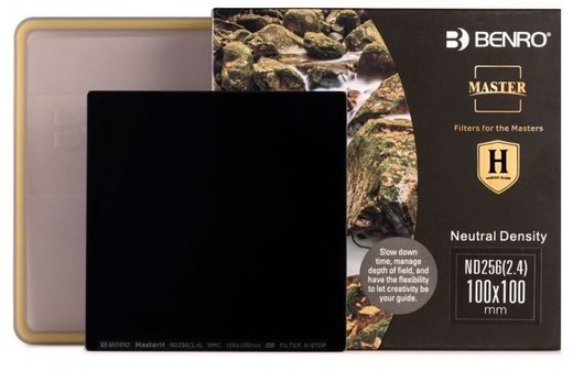 Нейтрально-серый фильтр Benro Master Harden Series ND256 (2.4) Square Filter 100х100 мм фото