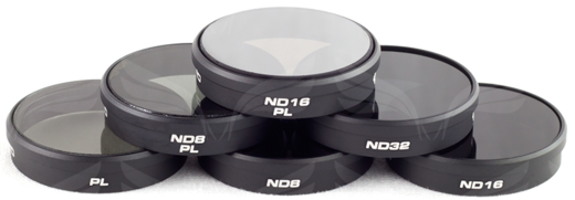 Фильтры для DJI Inspire 1 (PL1, ND8, ND16, ND32, ND8/PL, ND16/PL) фото