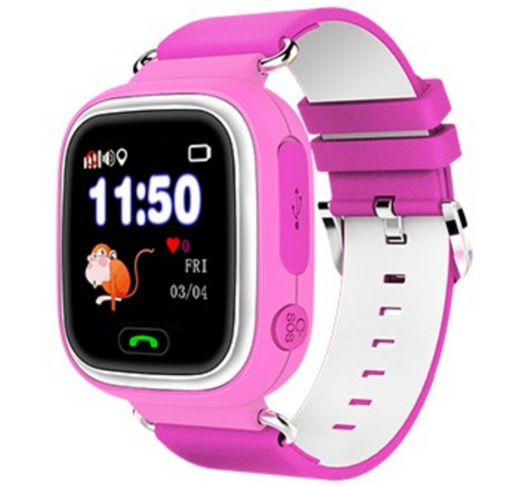 Детские умные часы Smart Baby Watch Q80, розовые фото