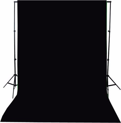 Фон виниловый 1,5 м x 3 м, черный фото