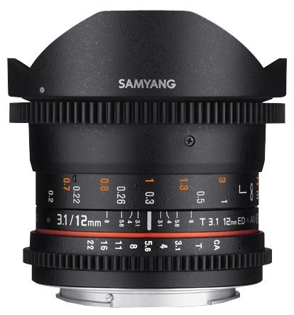 Объектив Samyang 12mm T3.1 VDSLR Nikon АЕ фото