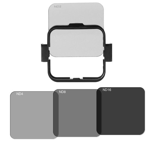 Комплект фильтров Andoer Protector Kit Set (ND2 - ND4 - ND8 - ND16) для GoPro Hero4 с держателем монтажной рамы фильтров фото