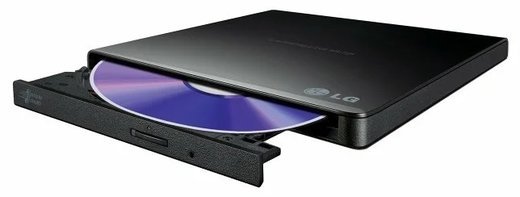 Внешний оптический привод DVD-RW LG GP57EB40, черный фото